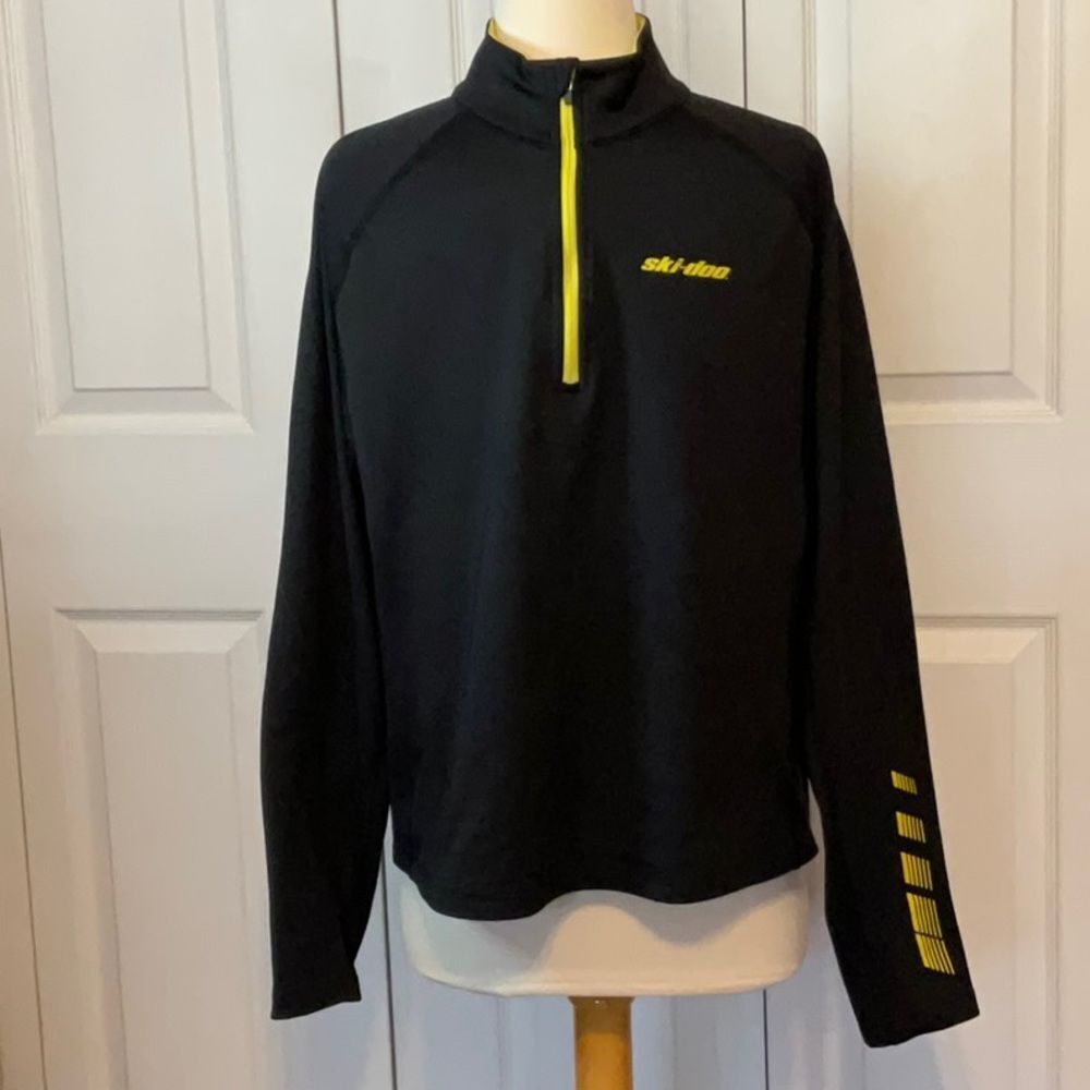 Youth XL Women’s XS‎ Small Ski Doo Black Yellow Sweatshirt Jacket